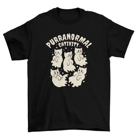 Purranormal Cativity Cats T-shirt