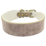 Wide Leather Dog Collar