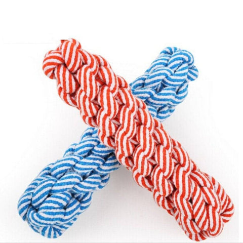 Wiggles Knot Cotton Rope Dog Toy Corn