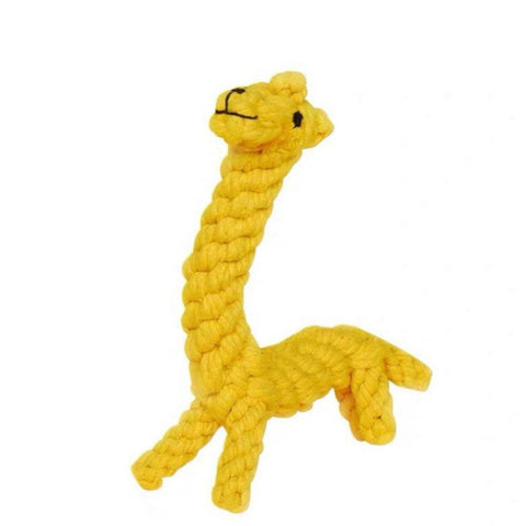 Wiggles Knot Cotton Rope Dog Toy Giraffe