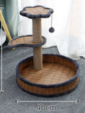 Cat Scratching Post with Cat Bed and Toy