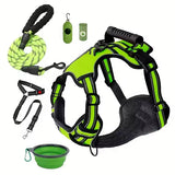 Tactical Service Dog Harness Strap Set, Car Seat Belt