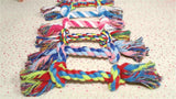 Colorful Double Knot Cotton Rope Dog Toy