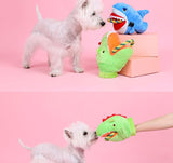 Cuddly Critter Plush Dog Toy - Monster Shark