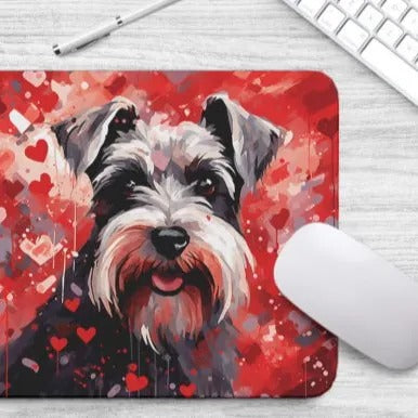 Sweetheart Dog Miniature Schnauzer Non-Slip Rubber Mousepad