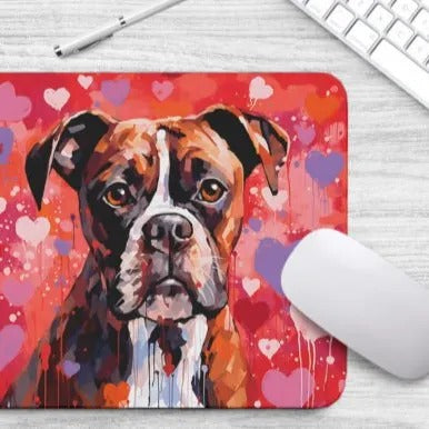 Sweetheart Dog Boxer Non-Slip Rubber Mousepad