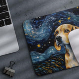 Starry Night Dog Beagle Non-Slip Computer Mousepad