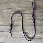 Clamped Climbing Rope Dog Leash Purple