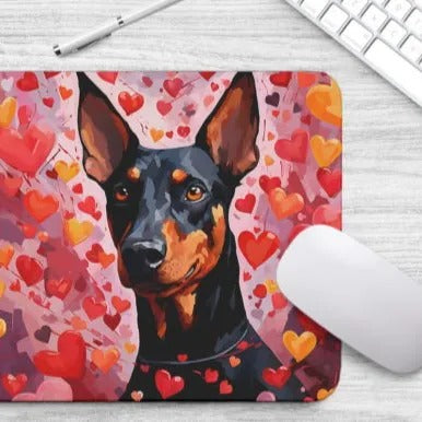 Sweetheart Dog Doberman Non-Slip Rubber Mousepad