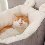 Sleeping Bag Cat Bed (Grey-Medium)