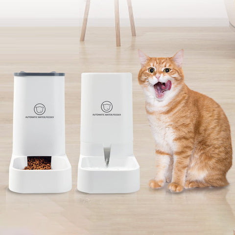 Automatic Pet Feeder Water Set for Cats and Dogs