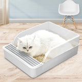 Spacious 20-Inch Open Cat Litter Box