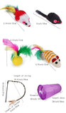 21 pcs assorted cat toys