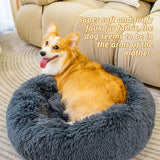 Plush Donut Dog Bed