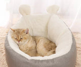 Sleeping Bag Cat Bed (Grey-Medium)