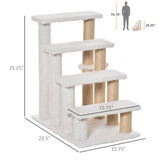 4 Levels Cat Steps with Scratching Posts