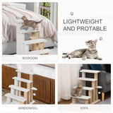 4 Levels Cat Steps with Scratching Posts