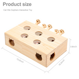 Solid Wood Cat Toy