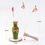 MewooFun Cotton and Linen Vase-Shaped Cat Toy