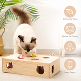 Solid Wood Cat Toy
