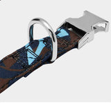 Reflective Wave Point Dog Collar: High Visibility, Adjustable