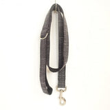 Thicken Soft Dog Collar Set - Elegant Black With Light Gold Accents