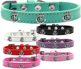 Dog Widget Fashion Collar,"Silver Anchor"