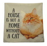A House Is Not A Home Without A Cat Pillow
