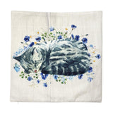 Watercolor Cat Pillow Cat Decor