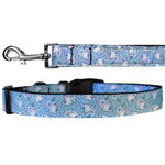 Pet Dog & Cat Nylon Collar or Leash, "Narwhals"