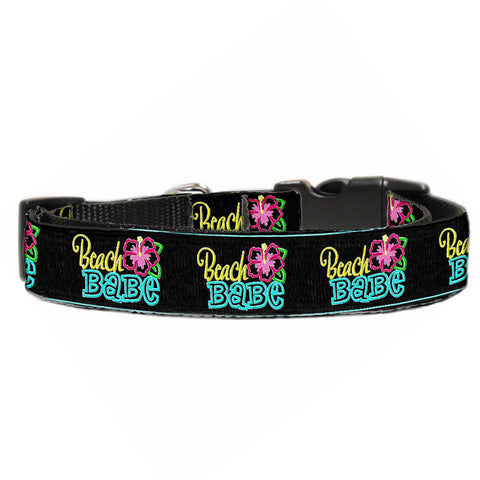 Dog Nylon Collar Or Leash, "Beach Babe"