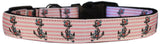 Dog & Cat Nylon Collar or Leash "Pink Anchors"