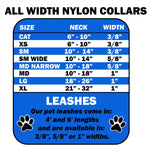 Dog & Cat Nylon Collar or Leash, "Barnyard Buddies"