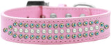 Dog Fashion  Collar, "Ritz Pearl & Aurora Borealis