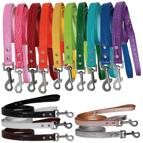 Dog Designer Croc Leash Blank, Plain