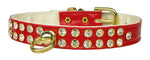 Dog Collar Clear Crystal Jewelry Set"