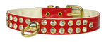 Dog Collar Clear Crystal Jewelry Set"