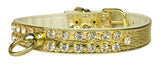 Dog Collar Clear Crystal Jewelry Set"