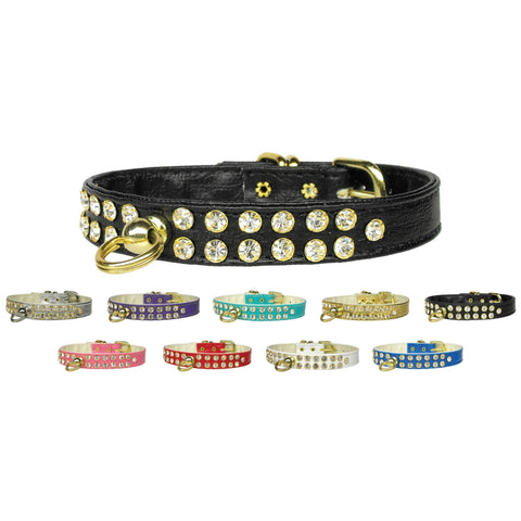 Dog Collar Clear Crystal Jewelry Set"