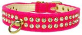 Dog Collar, " Crystal Velvet"