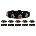 Dog, Puppy & Pet Collar, "Pasadena Crystal Flower"