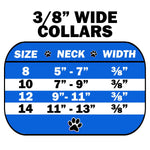 Dog Collar "3/8" Wide Pearl & Clear Crystals"