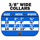 Dog Collar "3/8" Wide Pearl & Clear Crystals"