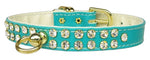 Dog Collar Clear Crystal Jewelry Set"