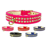 Dog Collar, " Crystal Velvet"