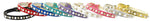 Dog Collar "3/8" Wide Pearl & Clear Crystals"