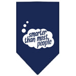 Dog Bandana Screen Printed, "Smarter Than Most People"