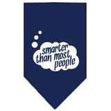 Dog Bandana Screen Printed, "Smarter Than Most People"