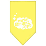 Dog Bandana Screen Printed, "Smarter Than Most People"
