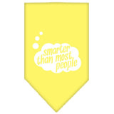 Dog Bandana Screen Printed, "Smarter Than Most People"